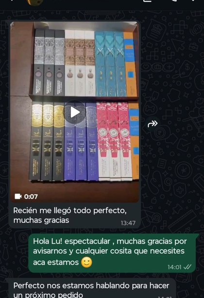 Testimonio de cliente por WhatsApp 4