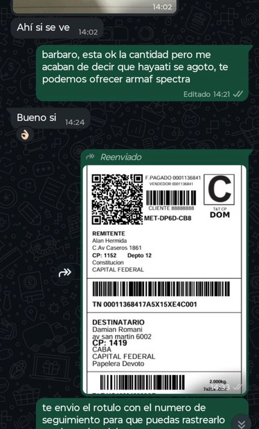 Testimonio de cliente por WhatsApp 5